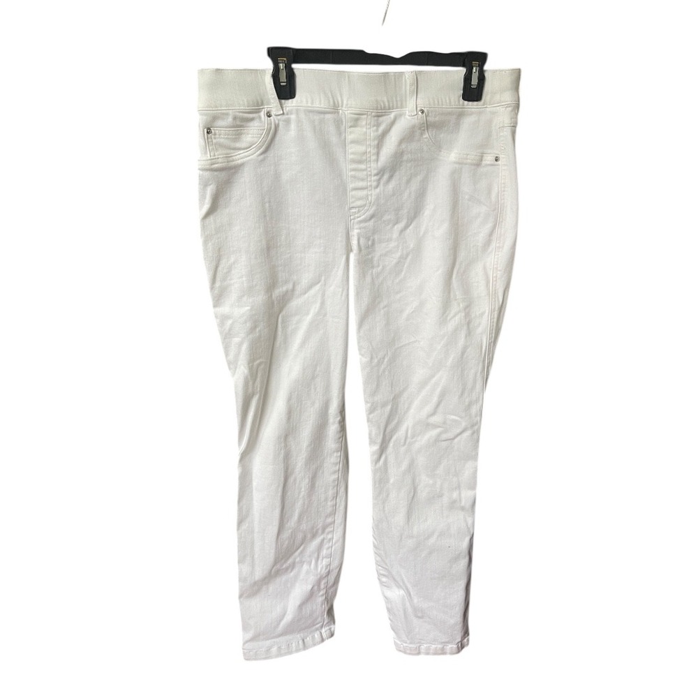 Spanx White Pull On Tummy‎ Control Jeans XL